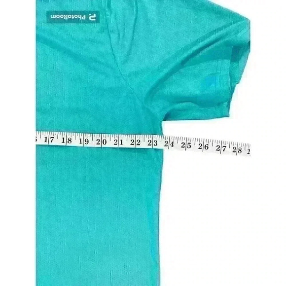 Zyia Activewear XL Turquoise Blue Jersey Knit Logo Tee - Picture 4 of 6